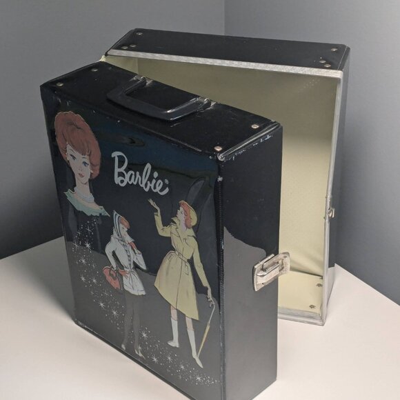 Vintage 1963 Barbie Doll Black Mattel Case Trunk Retro Throwback Collectible - Picture 3 of 5